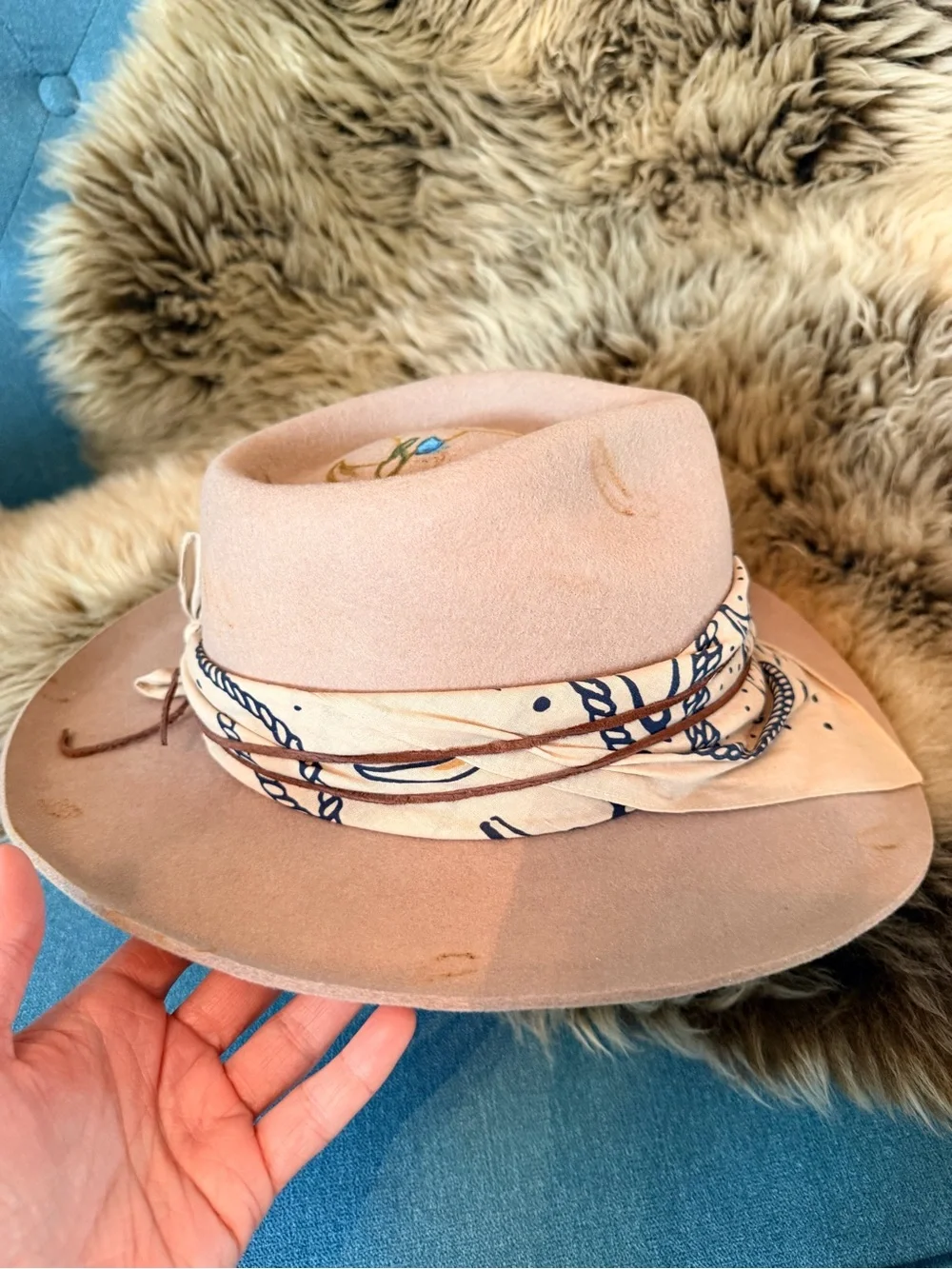 Rancher Hat Custom Ordered by Lack of Color 57CM brand New